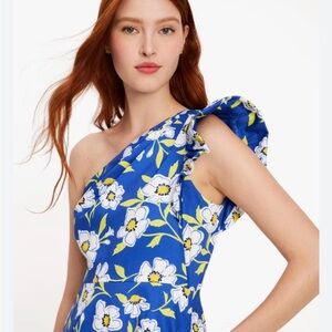 Kate Spade Blue and Yellow Sunshine Dress